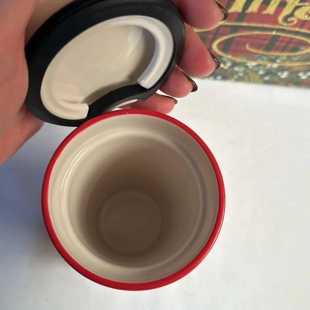 12 fl oz ceramic Starbucks travel cup